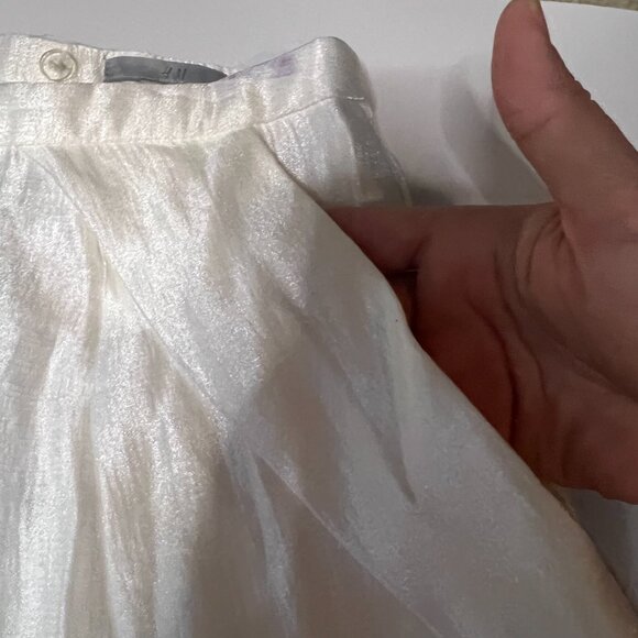 H&M Metallic Pleated Skirt – Size 4 - Picture 3 of 9